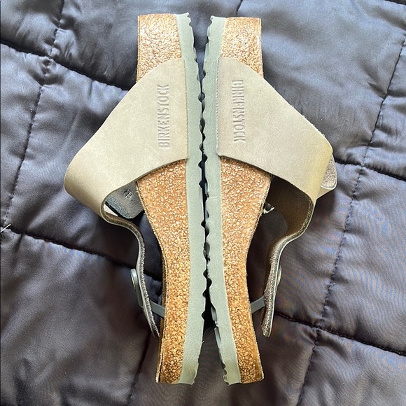 Birkenstock Gizeh Big Buckle Soft Footbed Dove Gray Excellent Condition - Picture 3 of 14